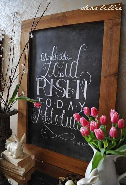 Show Christ’s Resurrection with a Chalkboard Message