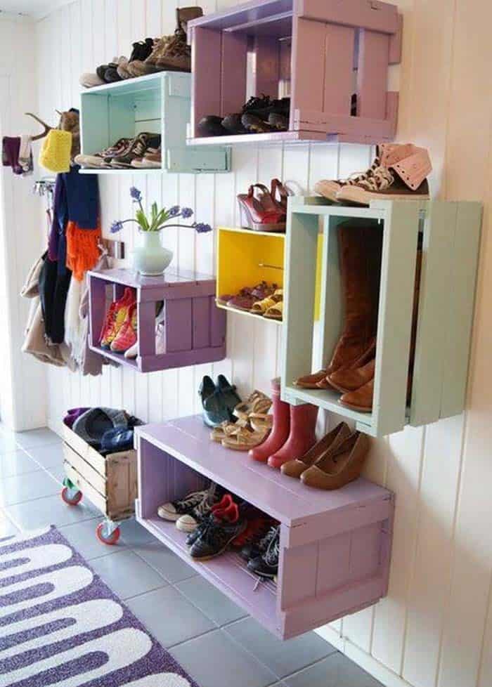 Elevate Your Home with Wall Hanging Shoe Crates