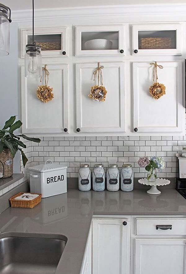 Summer-Inspired Rustic Kitchen with DIY Decorations