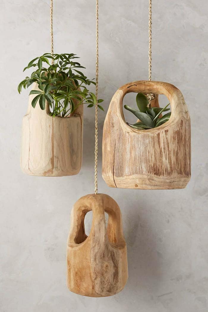 Handmade Rustic Wooden Succulent Planters