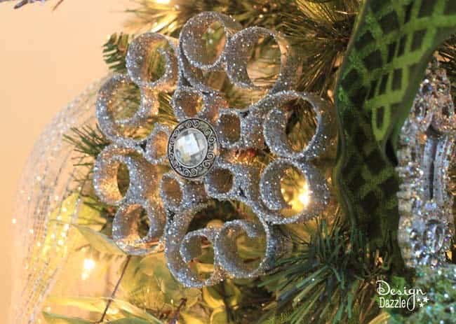 Upcycled TP Roll Glitter Ornament