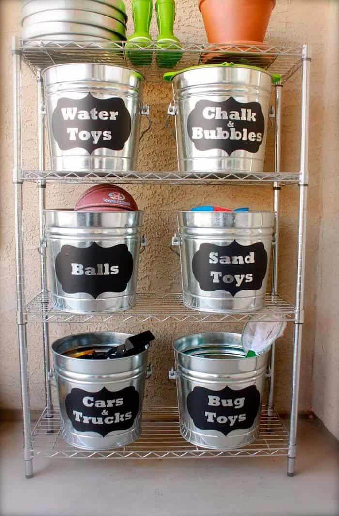 Keep Garage Tools Organized with a Metal Storage Stand