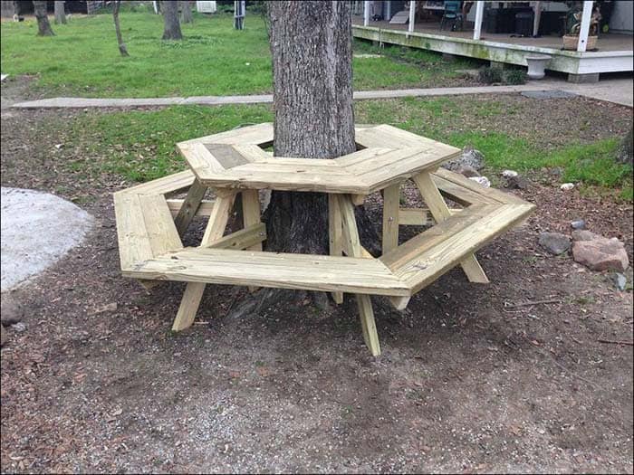 Bench For Backyard Picnic