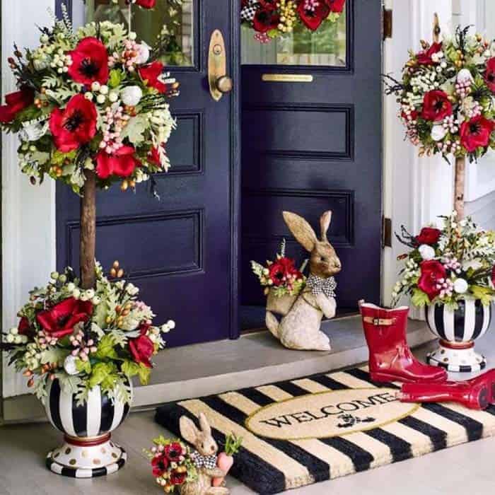 Impress Guests with Colorful Easter Entrance Decor