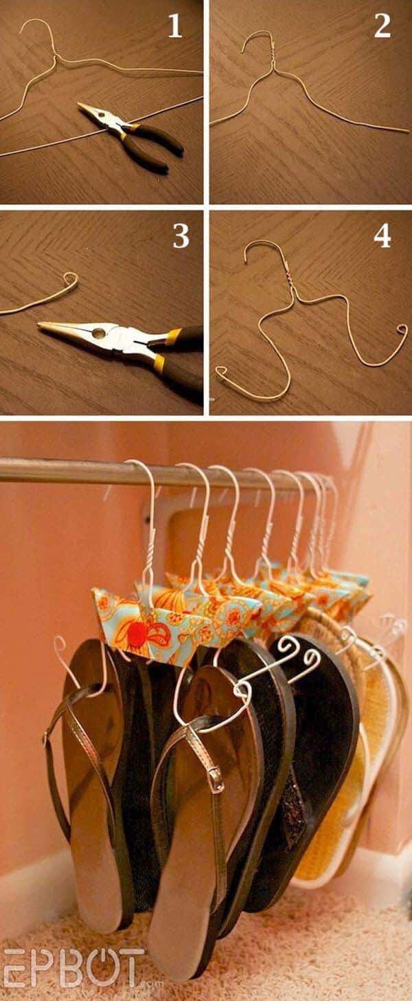 Easy DIY Sandal Hangers