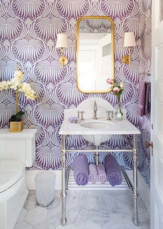 Get a Polished and Refined Look with a Purple Wallpaper