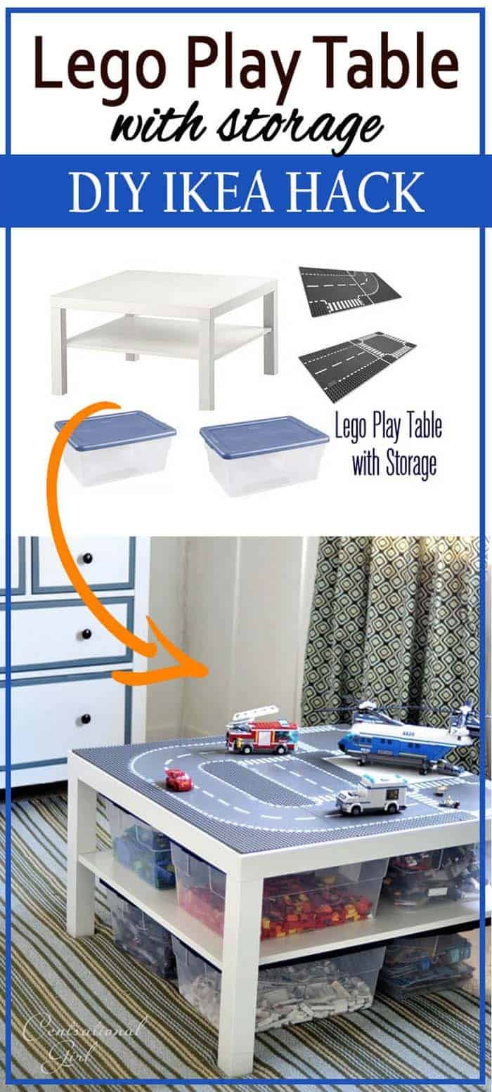 Playroom Table With Toy Storage