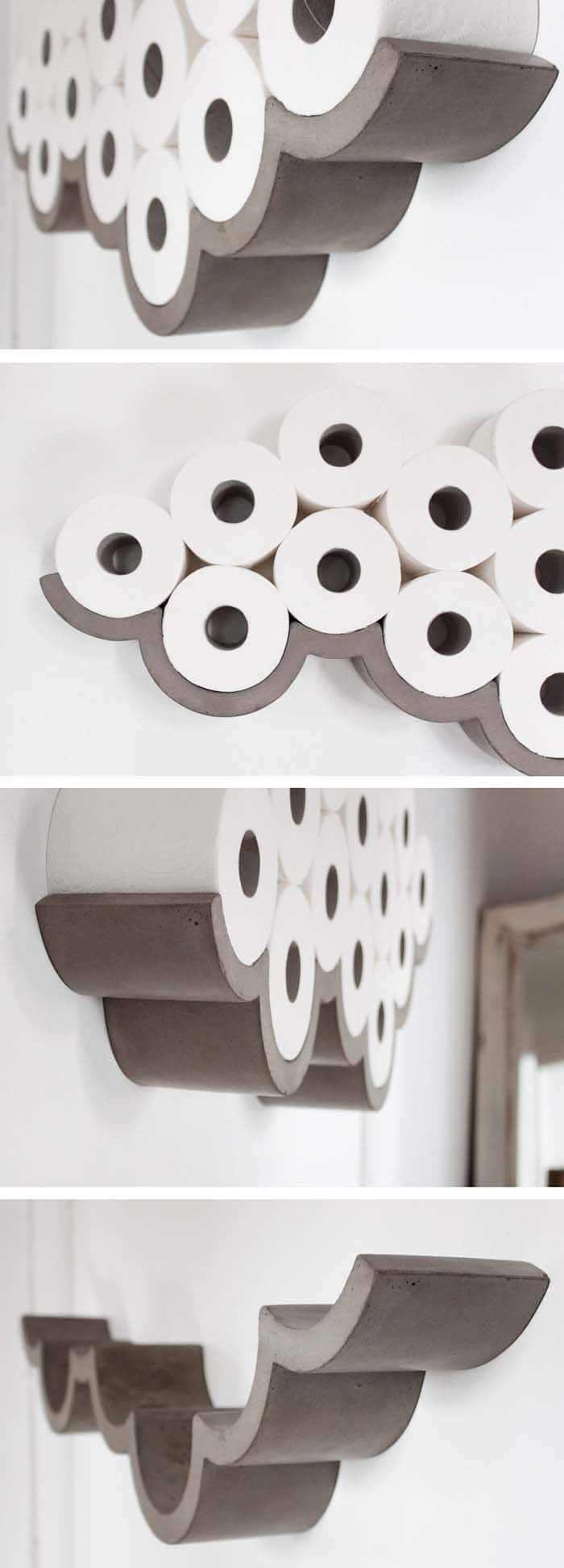 Enhance Toilet Paper Holder Design with Bold Round Shapes