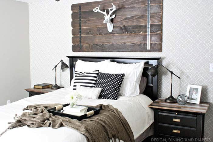 Modern Farmhouse Faux Deer Headboard