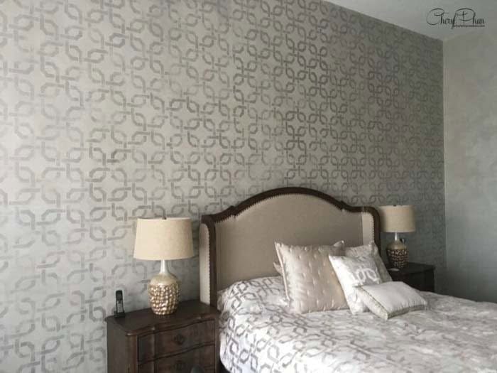 Accent Wall With A Stencil