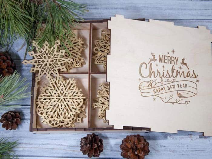 Enhance Your Tree with Rustic Wooden Snowflake Ornaments