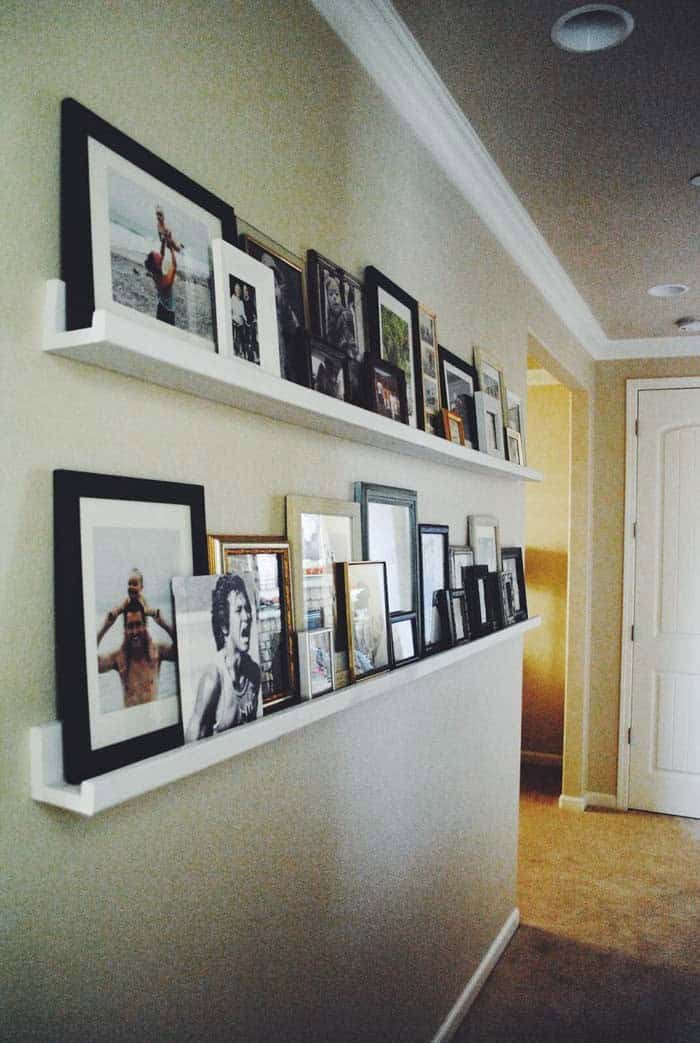 Picture Ledge Shelves Show History in Photos