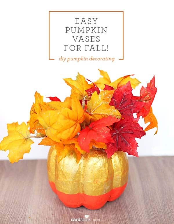 Give a Home a Cozy Fall Vibe with Easy Pumpkin Flower Vases