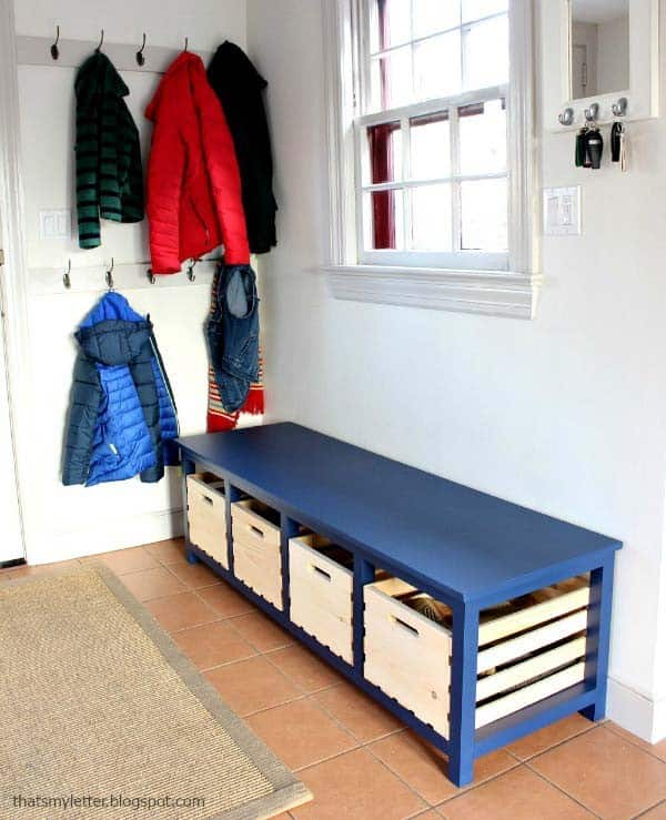 Entry Area For Kids Coats And Shoes