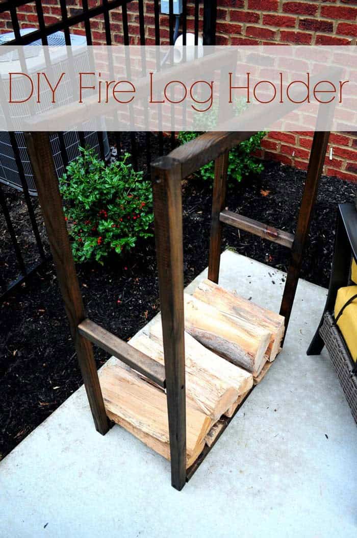 DIY Spindle Firewood Rack Project