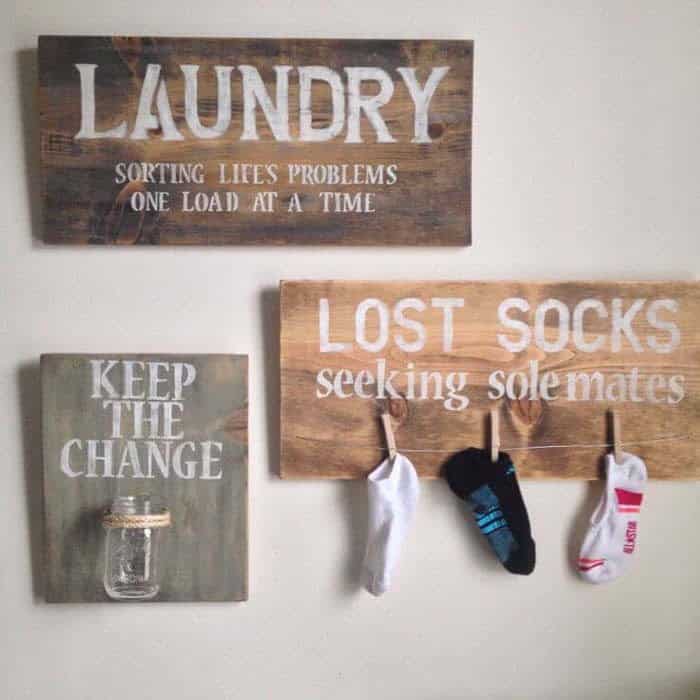 Bring Retro Charm to Your Laundry Room with Vintage Signs