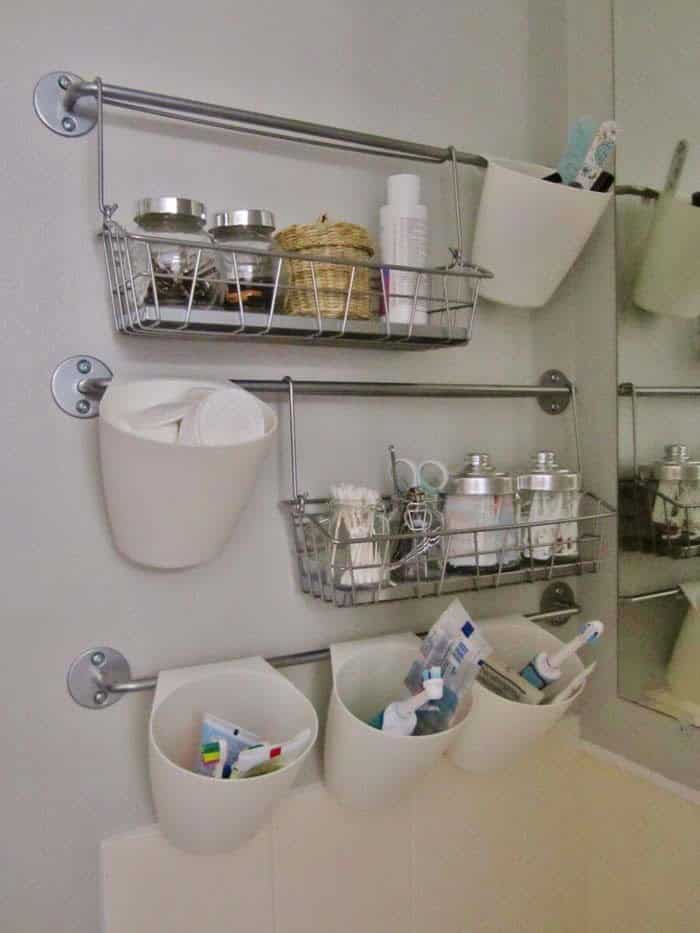 Get Rid of Clutter with a Metal Rod Storage System