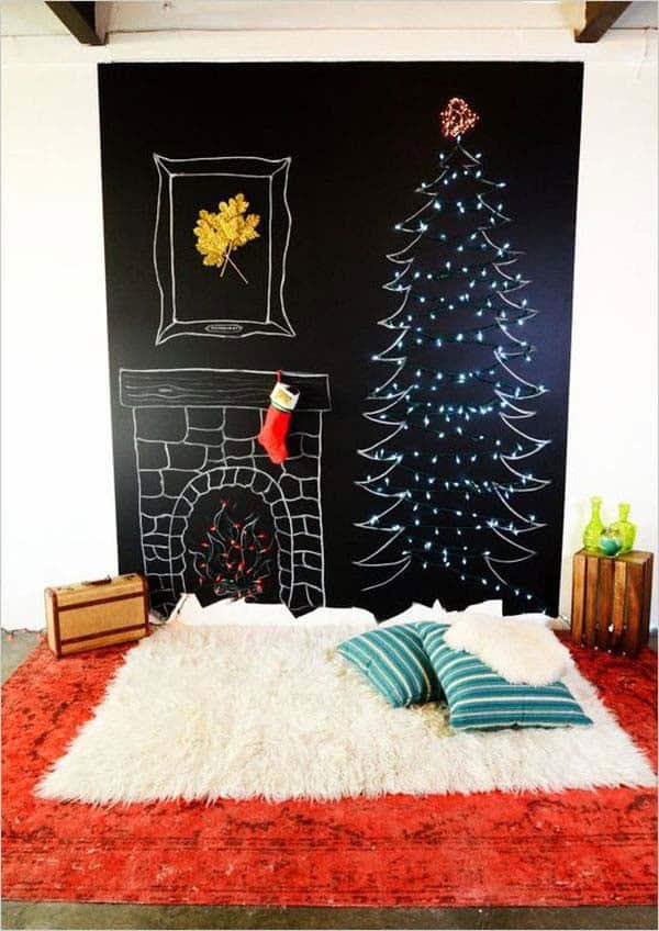 Add A Holiday Home With A Chalkboard