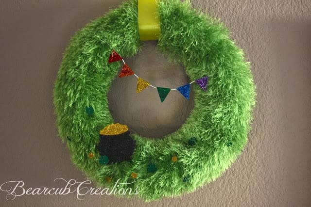 Celebrate St. Patrick’s Day with a Furry Rainbow Wreath