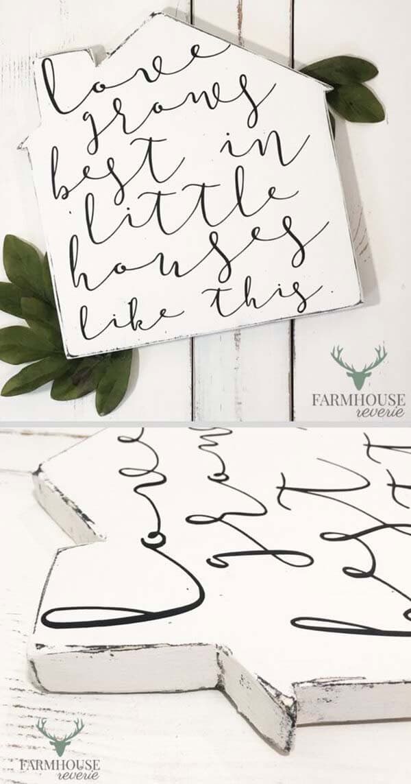 Craft a Homely Sign with Meaningful Sentiments