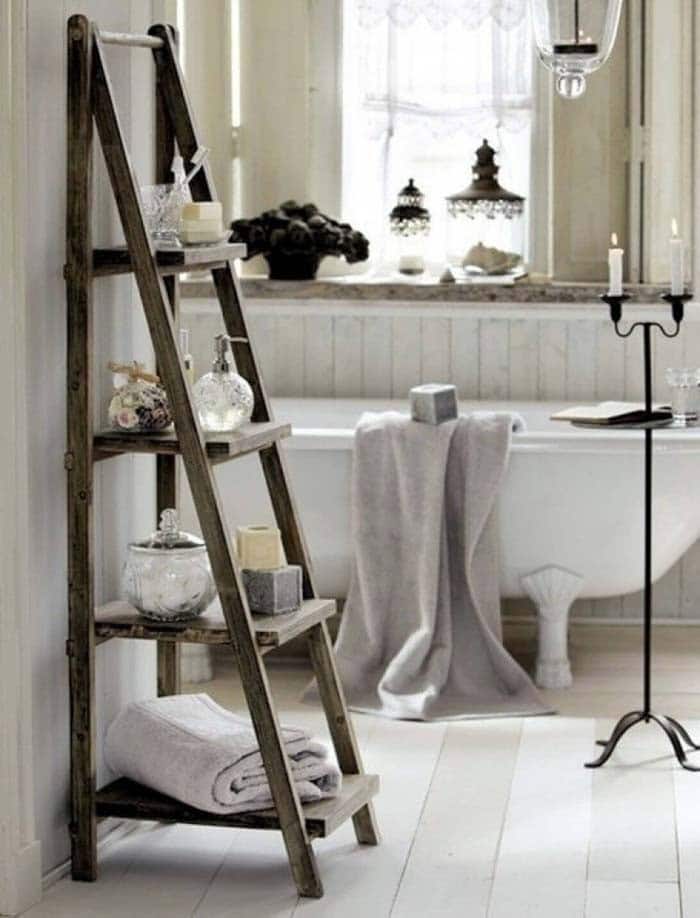 Add Storage With A Rustic Ladder