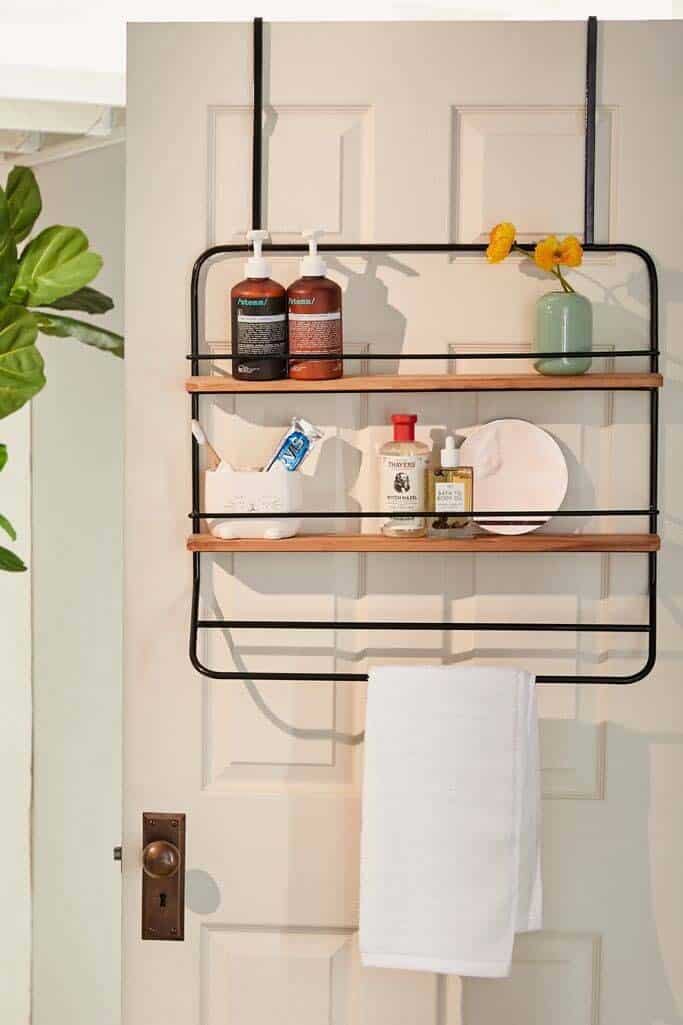 Bring Rustic Elegance with an Over-the-Door Metal Rod Rack