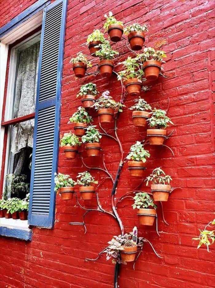 Wall Mounted Planter Tree