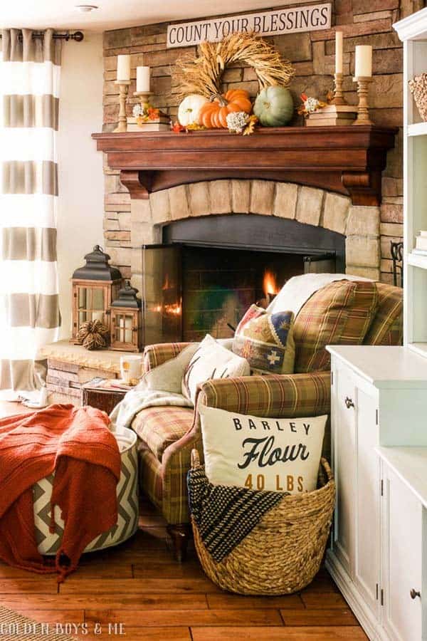 Show Gratitude with Your Corner Fireplace Mantel