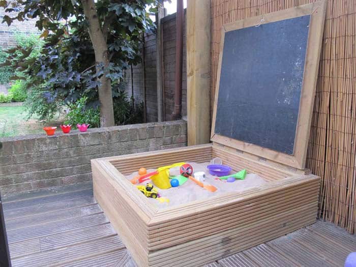 Combination Sandbox Chalkboard Area