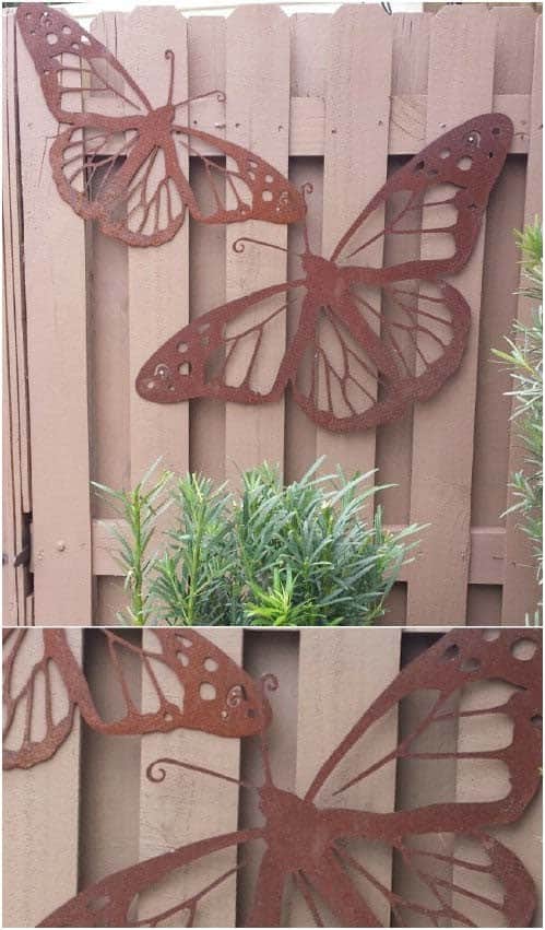 Laser Cut Metal Butterflies