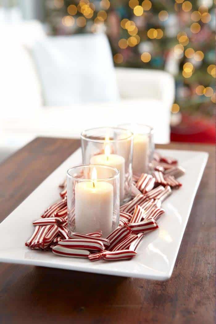 Candy Adds Holiday Style To A Centerpiece