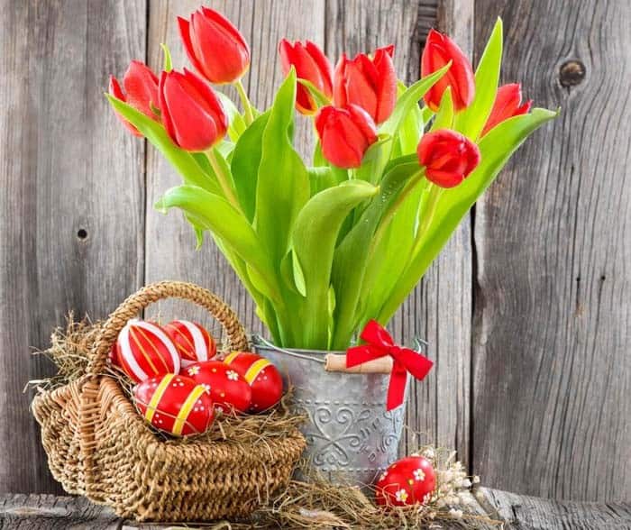 Tulips and Easter Eggs Are a Classic Power Couple