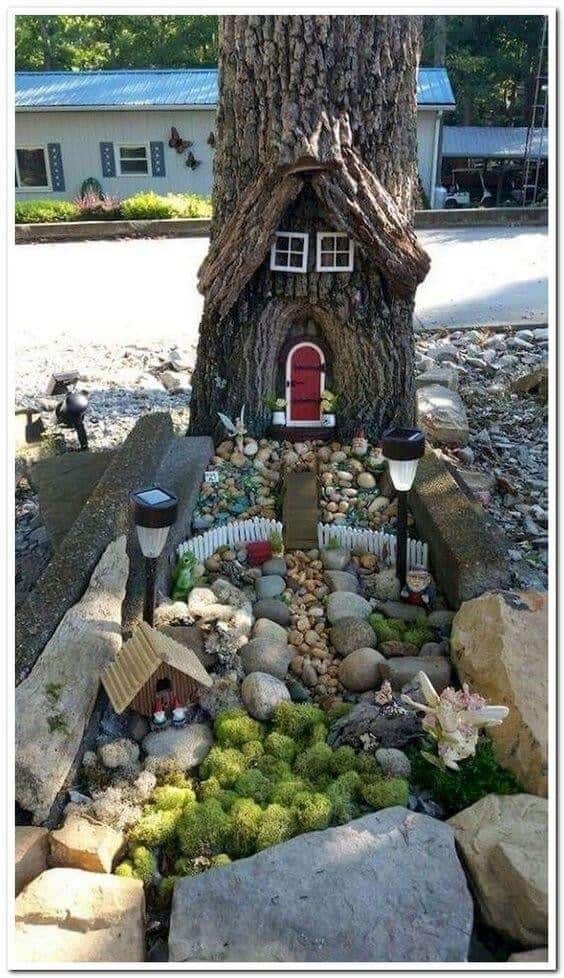 Fairy Garden Idea Made With Rocks