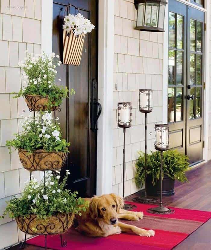 Affordable Tiered Coconut Coir Planter for Your Porch