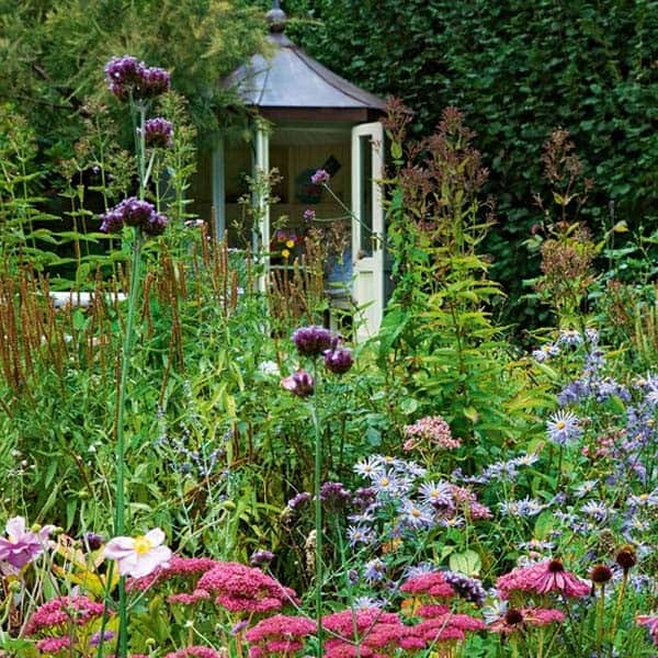 Bring Rustic Elegance to a Garden Layout with a Cottage Shed