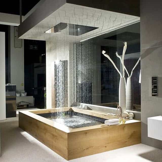 Stand Out with a Rain Shower Bathtub Design