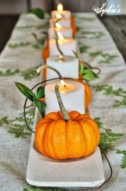 Make a Table Runner with Baguette Board and Candle Accents