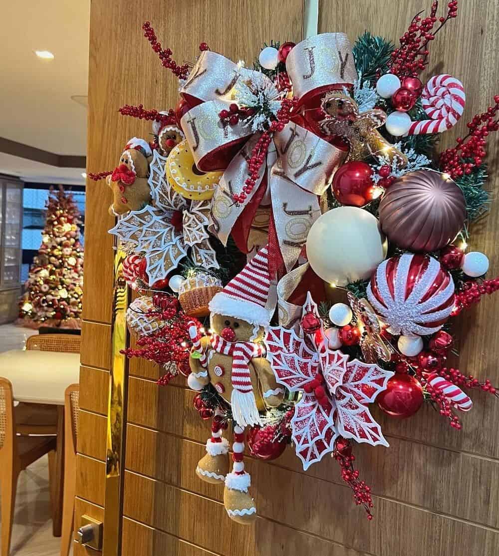 Christmas Wreath With Sweets