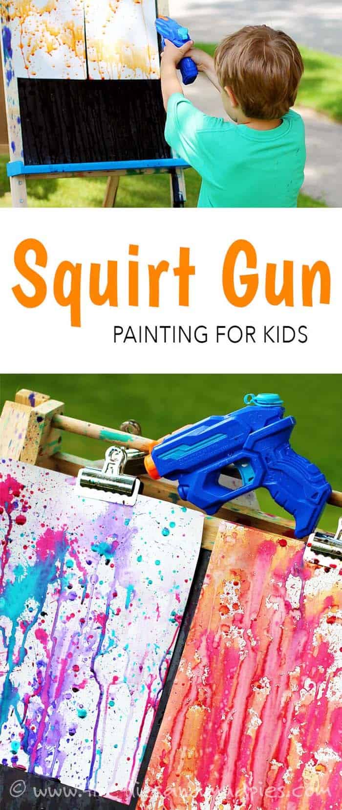 Squirt Gun Art Easel