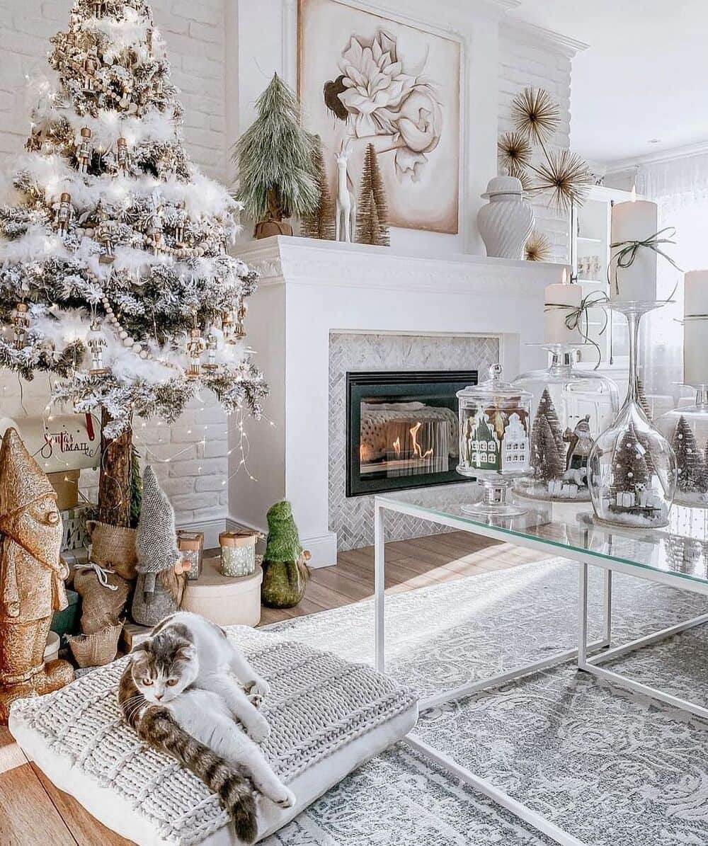 Turn Your Fireplace into a Cheery Winter Wonderland