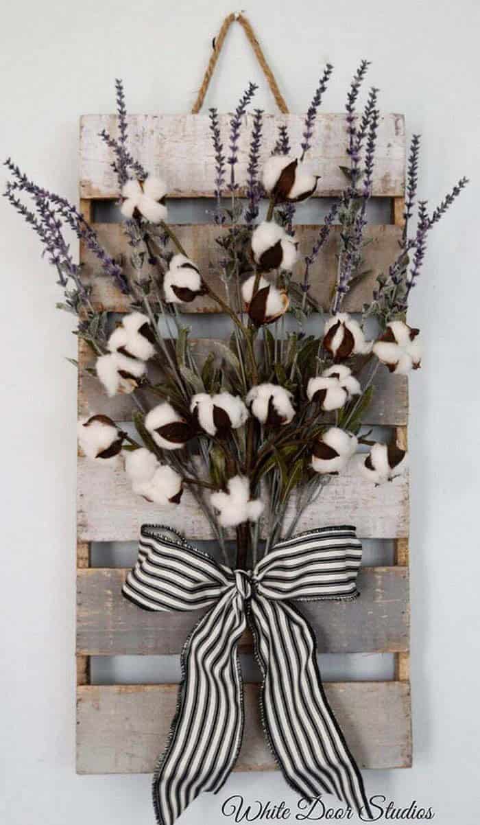 Upcycle A Pallet With Lavender And Cotton