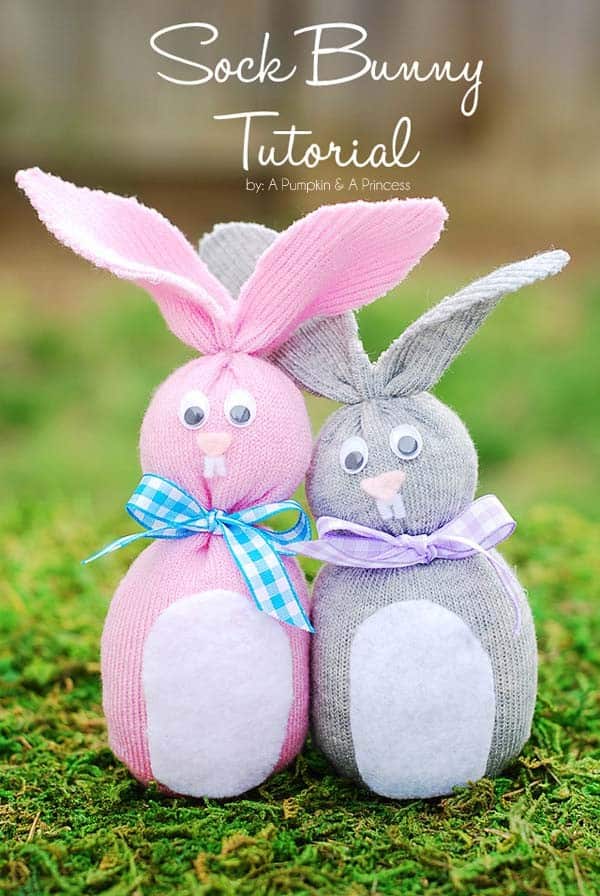 Pair Sock Bunnies to Liven Your Outdoors