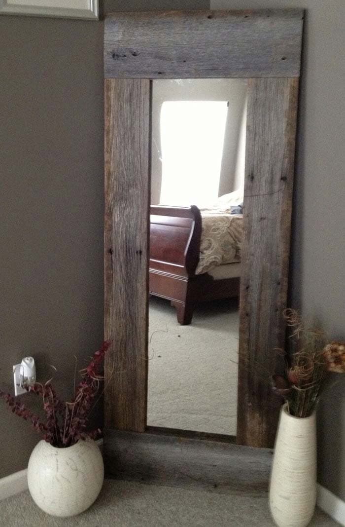 Build a Barnwood Leaner Mirror