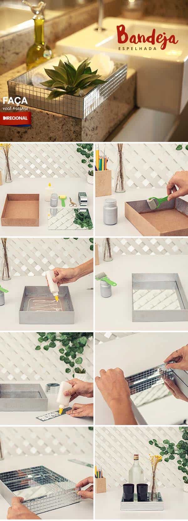 Add Simple Luxe With DIY Mirrored Tray