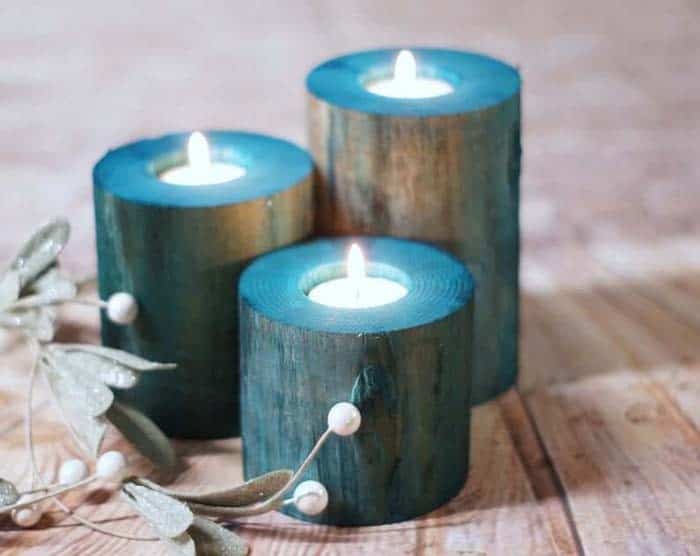 Blue Hued Candle Holders