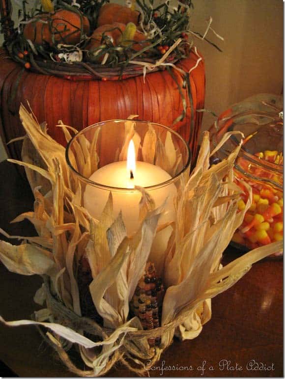 Create an Eye-Catching Display with an Indian Corn Candle