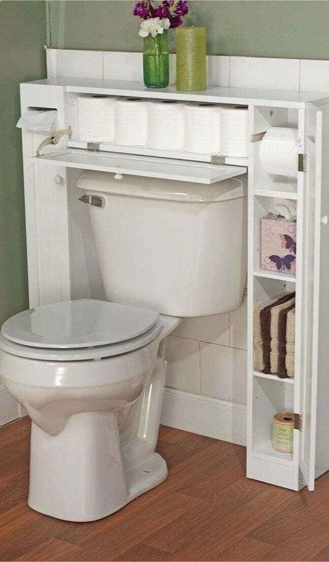 Build a Stylish Shelving Unit Around Your Toilet Tank