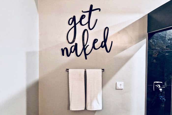 Get Naked Bathroom Wall Decal