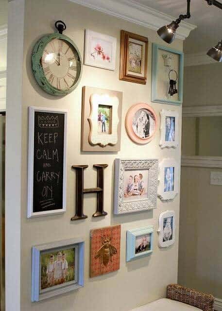 Create an Inviting Entryway with Soft Pastel Frames