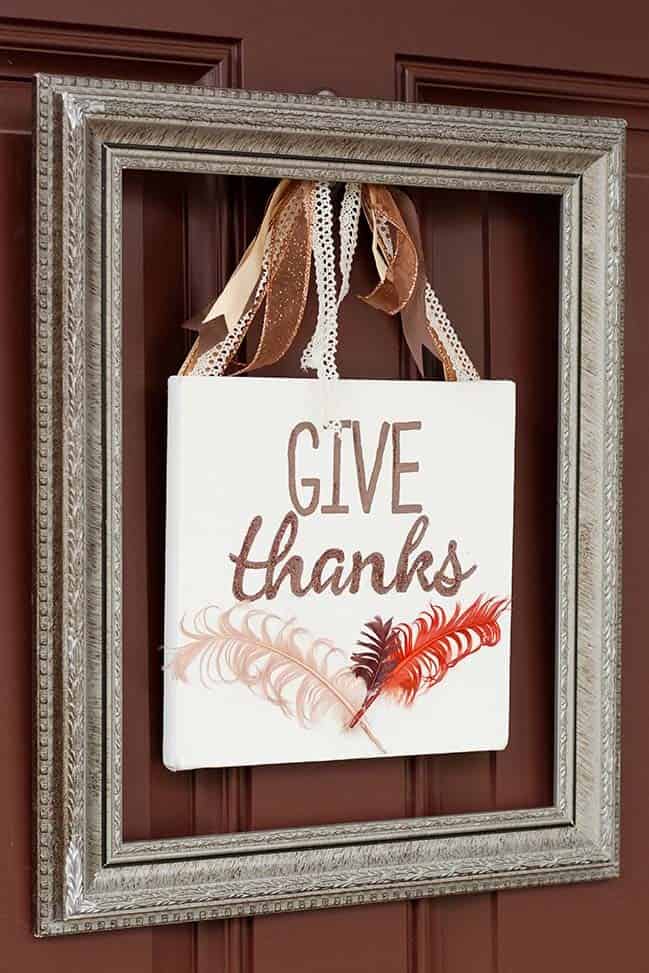 Embellish Your Door with a Square Framed Door Sign